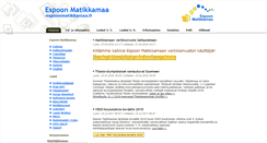 Desktop Screenshot of espoonmatikkamaa.fi